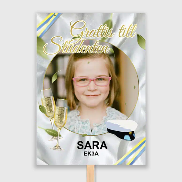 elegant studentskylt