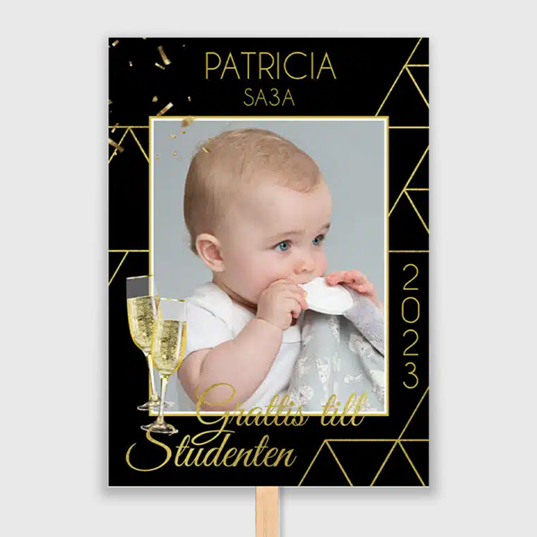 mörkt studentplakat