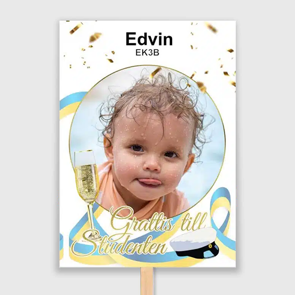 studentplakat med pinne