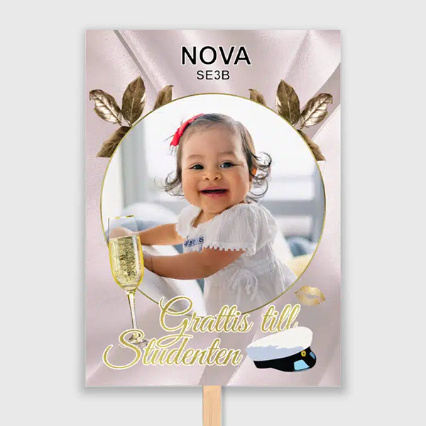 ljusrosa studentplakat