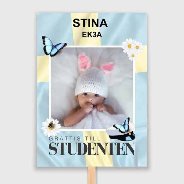 dubbelsidigt studentplakat