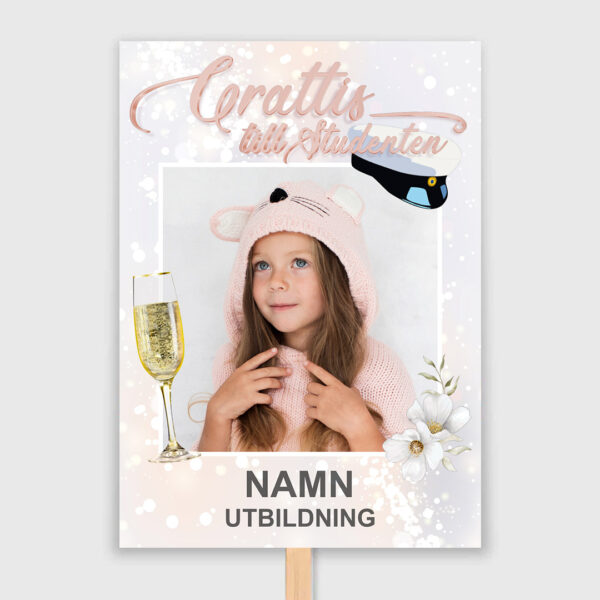 Rosa glas Studentplakat