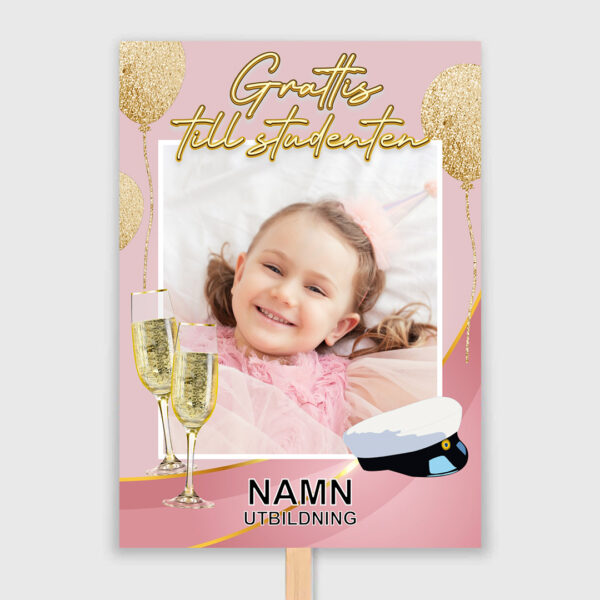 rosa guldigt studentplakat