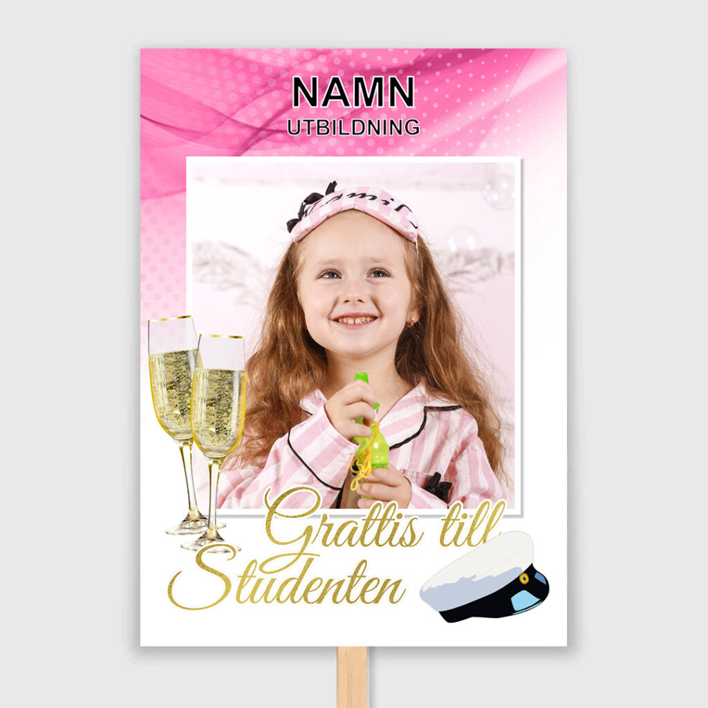 Rosa lyx Studentplakat