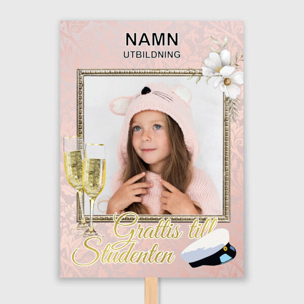 Rosa glamour Studentplakat