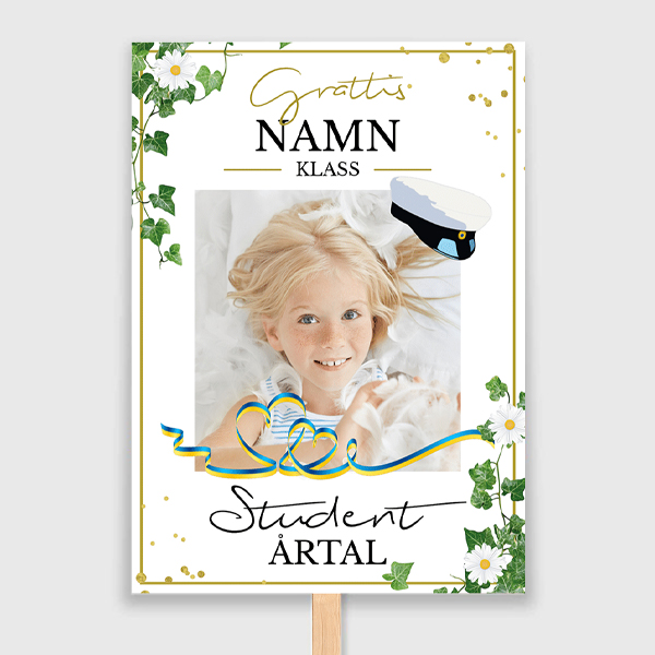 vit blad och blommor